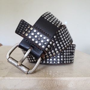 UO German Leather Boho/Rocker Stud Belt